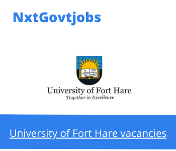 University of Fort Hare Clinical Preceptor Vacancies in East London 2023