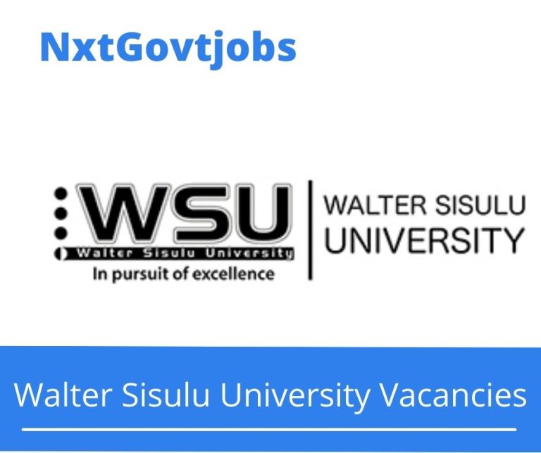 Walter Sisulu University Lecturer Nursing Lecturer Vacancies in Mthatha 2023