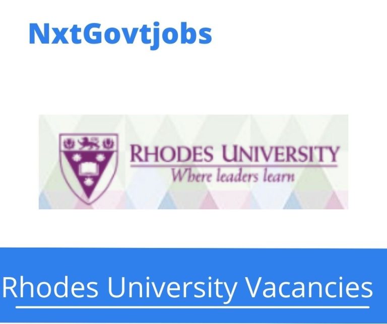 Rhodes University Psychology Lecturer Vacancies Apply now @ru.ac.za