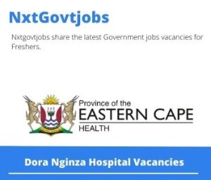 Dora Nginza Hospital Clinical Psychologist Vacancies 2022