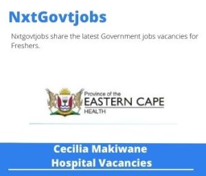 Cecilia Makiwane Hospital Deputy Director Facilities Vacancies in East London 2023