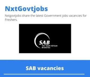 SAB Distribution Supervisor Vacancies in Queenstown  – Deadline 13 Dec 2023