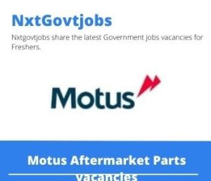 Motus Aftermarket Parts Light Duty Driver Vacancies in Port Elizabeth – Deadline 11 Jul 2023